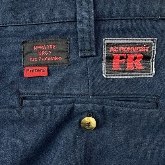 Protera FR Actionwear Saskatoon Pants Fire Resistant Arc Protection Blue 35x29 - Picture 4 of 9